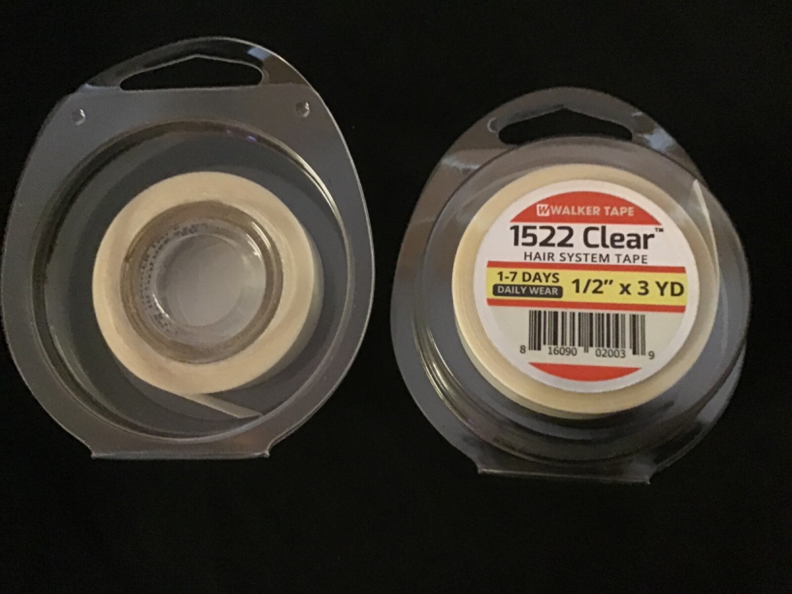 Walker 3M Clear 1522 Tape 1/2″ X 3 YD Roll-Double Side adhesive-Poly Wig System.