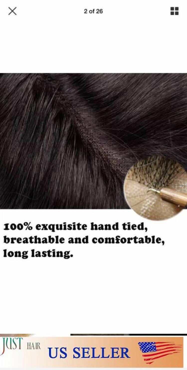 Hair System For Men Human Hair Piece Welded Mono Toupee For Men lace mens toupee