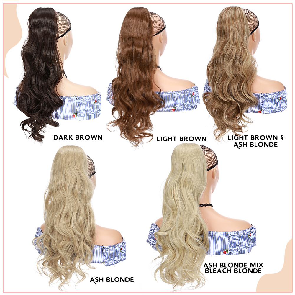 200g Real As Human Thick Drawstring Ponytail Clip In Hair Extension Pony Tail US