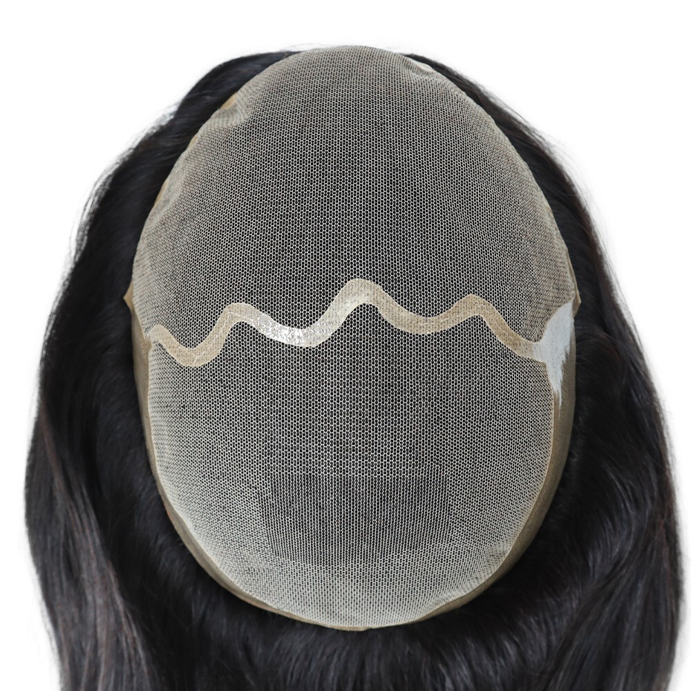 Women Topper Human Hair Toupee Straight Hair Replacement Top Pieces 8×10 16”
