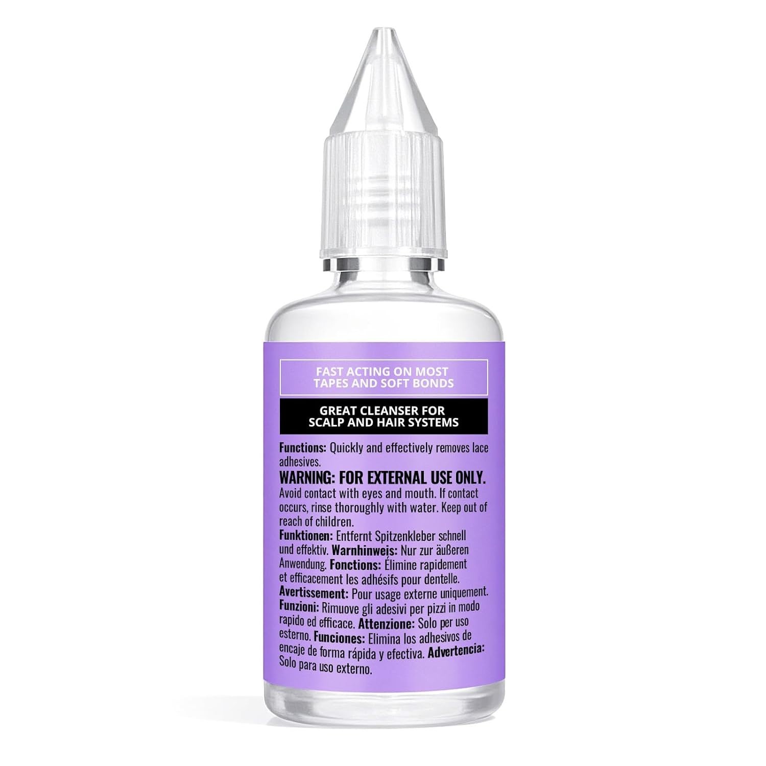 Gentle Lace Glue Remover for Wigs and Hair Extensions – Waterproof Formula