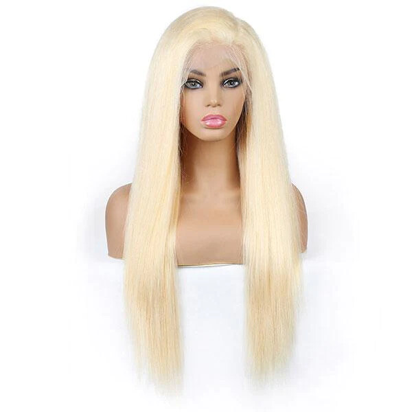 613 Blonde Wig Pre-Cut 13*4 lace wear and go blonde straight wig remy hair
