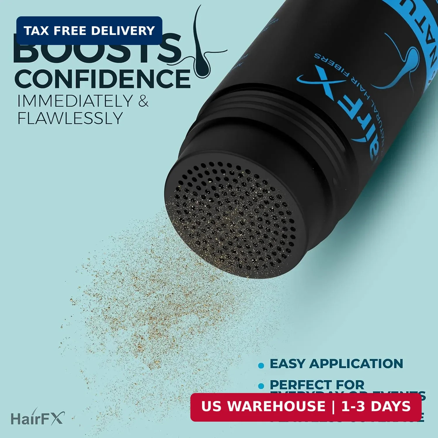 Hair Fibers for Thinning Hair (BLACK) Undetectable & Natural – Giant 28g Bottle
