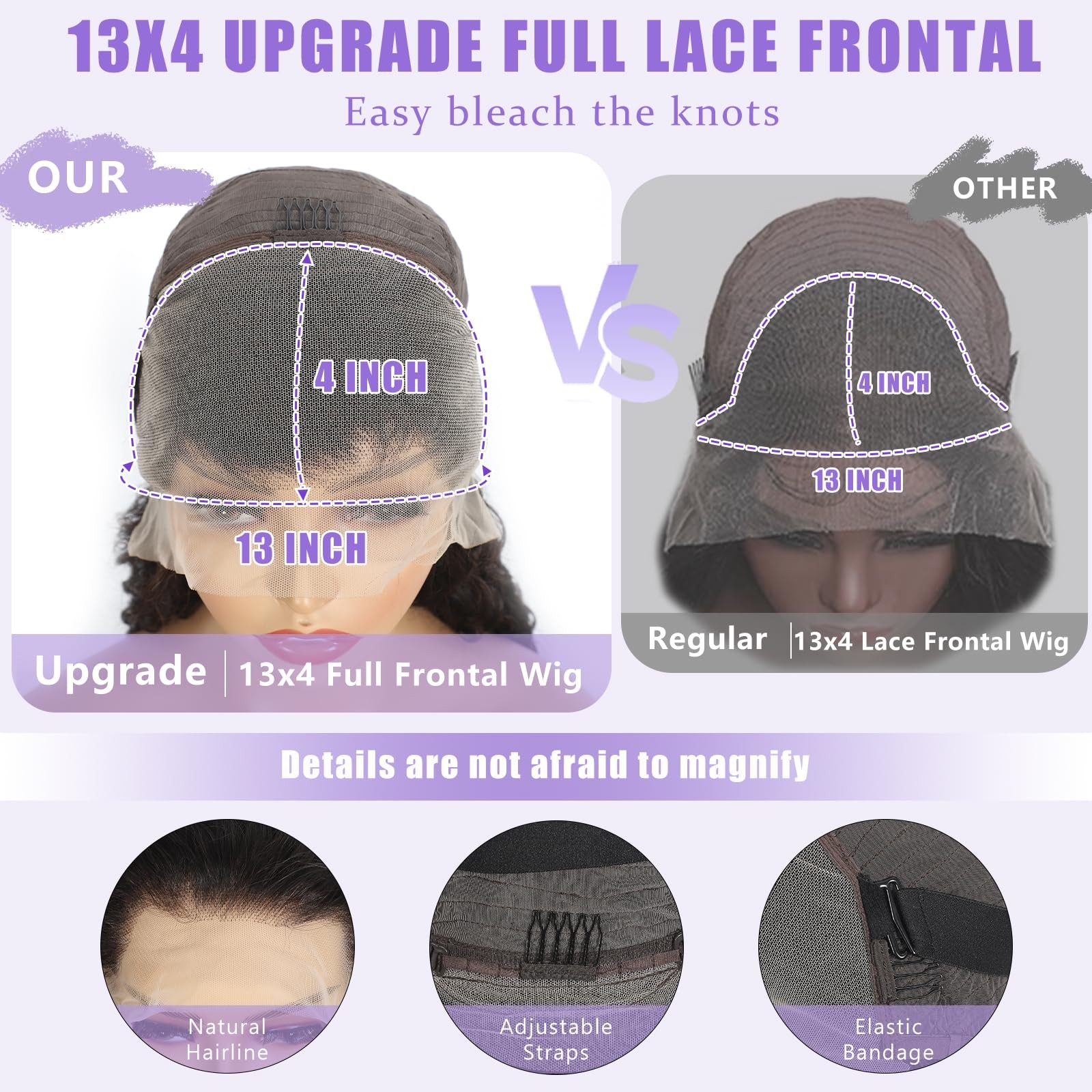 Soez 28 Inch Deep Wave Lace Front Wigs Human Hair 13X4 Hd Lace Front Wigs Human