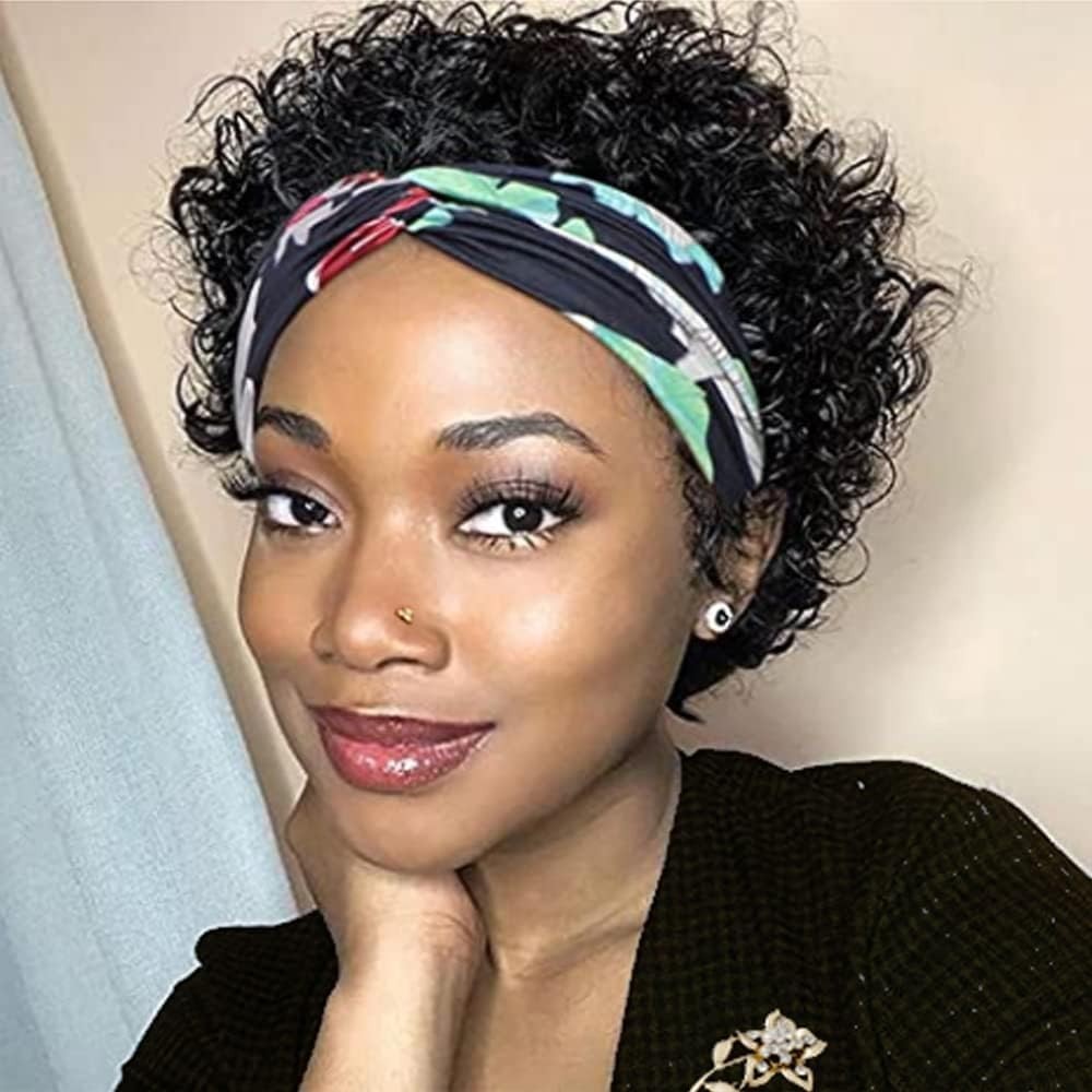 Elegant 6-Inch Deep Wave Human Hair Headband Wig – 150% Density & Natural Look