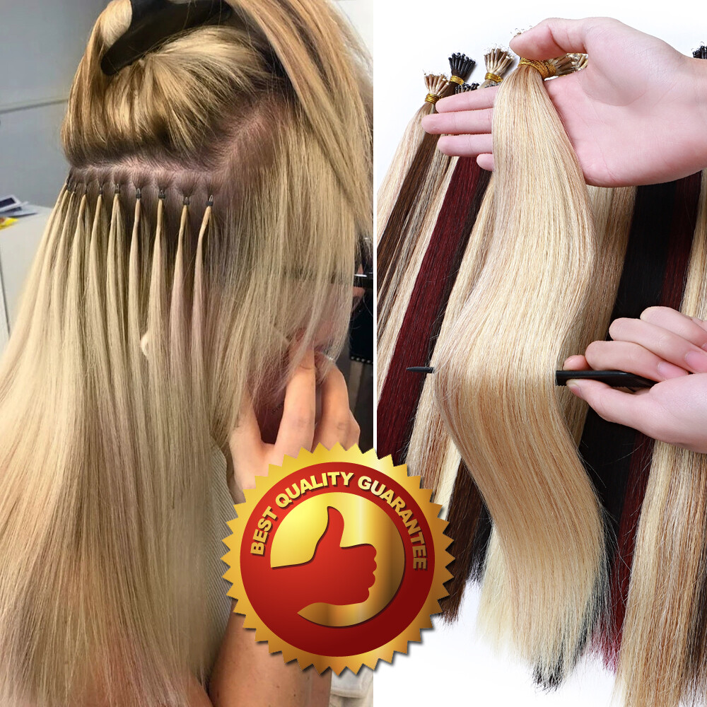 50g-100g Nano Ring Loop Micro Bead Tip Real Human Remy Hair Extensions Full Head