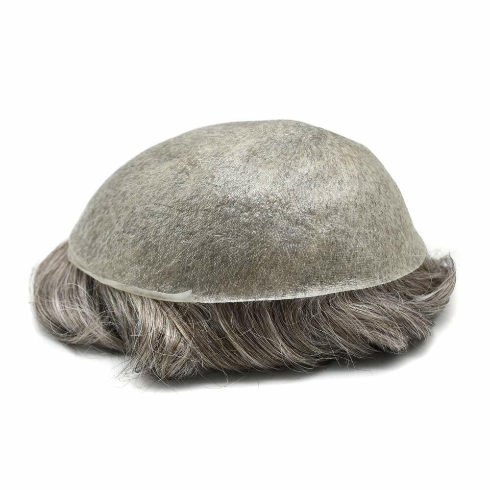 Ultra Thin Skin Mens Toupee Hairpiece Invisible Poly PU Hair Replacement Systems