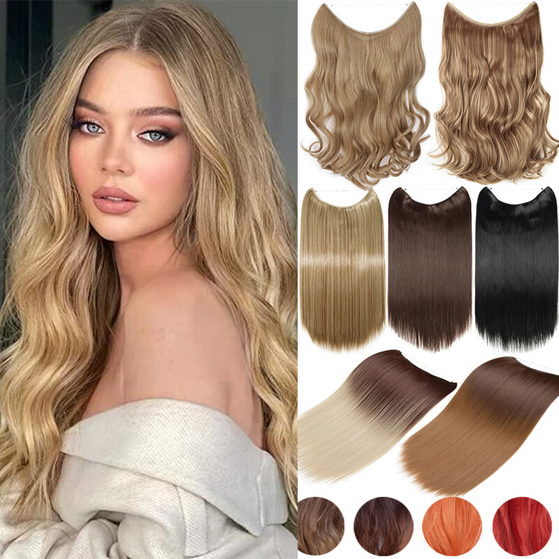 Hidden Invisible Wire In One Piece 100% Real As Human Hair Extensions Nano Rings