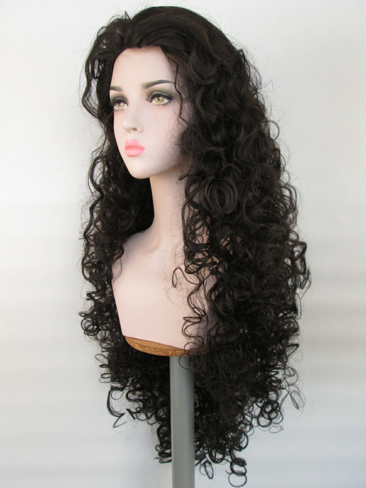 WOMEN 39″ SUPER EXTRA LONG CURLS CURLY HAIR LAYERED WIG NO BANGS ELECTRA MERIDA