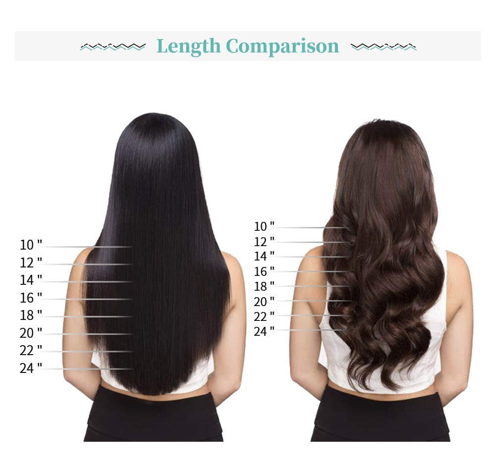 Real Human Hair Clip in Hair Extensions, Unprocessed & 100% Handmade Pure 100g