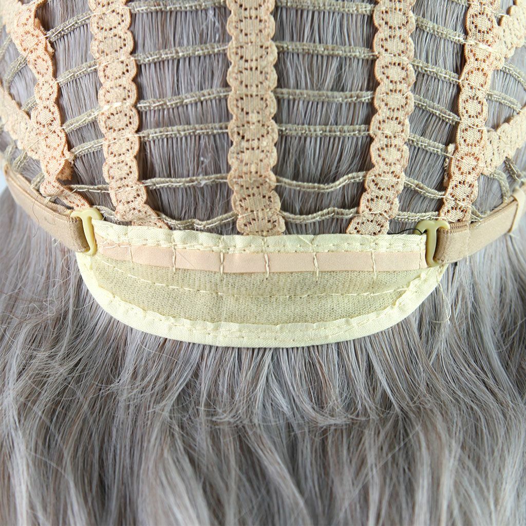 Fashion Long Curly Glueless Wigs Women Ombre Human Hair Front Charm Party Wig