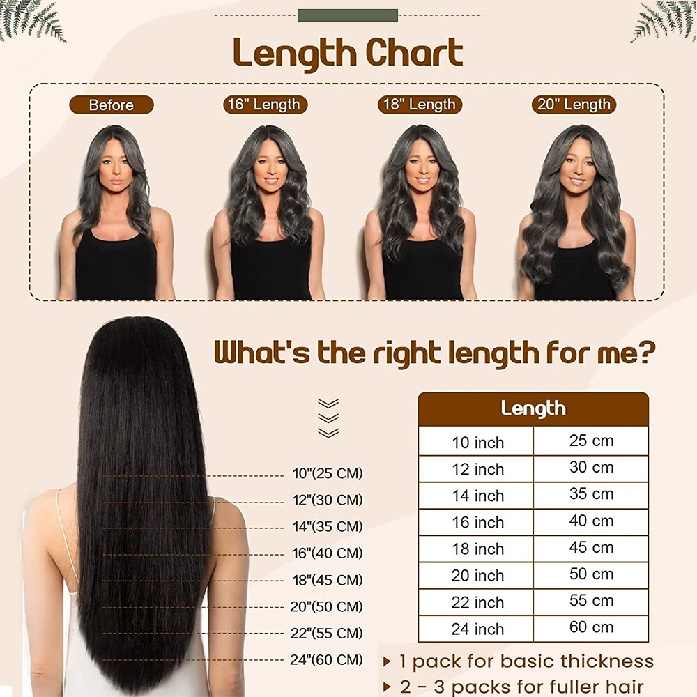 CLEARANCE Thick Double Weft 100% Human Hair Extensions Clip In Real Remy Hair US