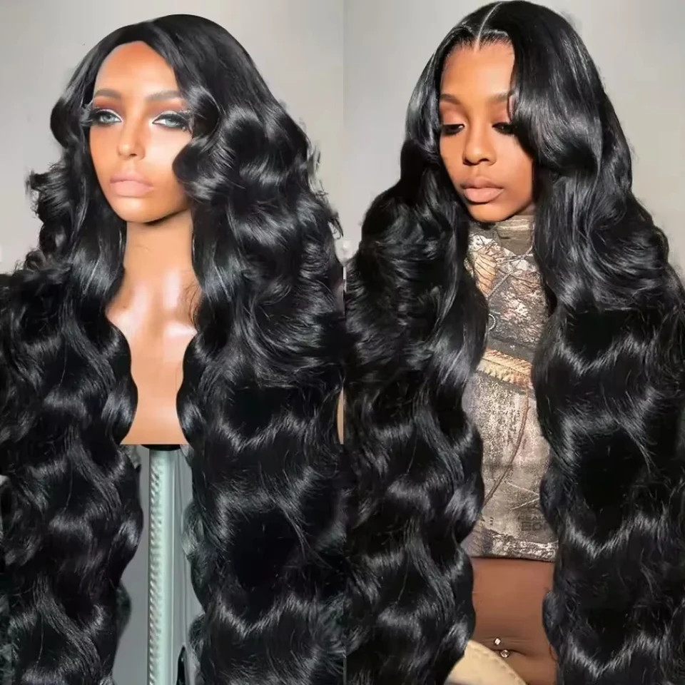 Body Wave Human Hair Wig 13×4 Lace Front 250 Density Pre Plucked Remy Natural