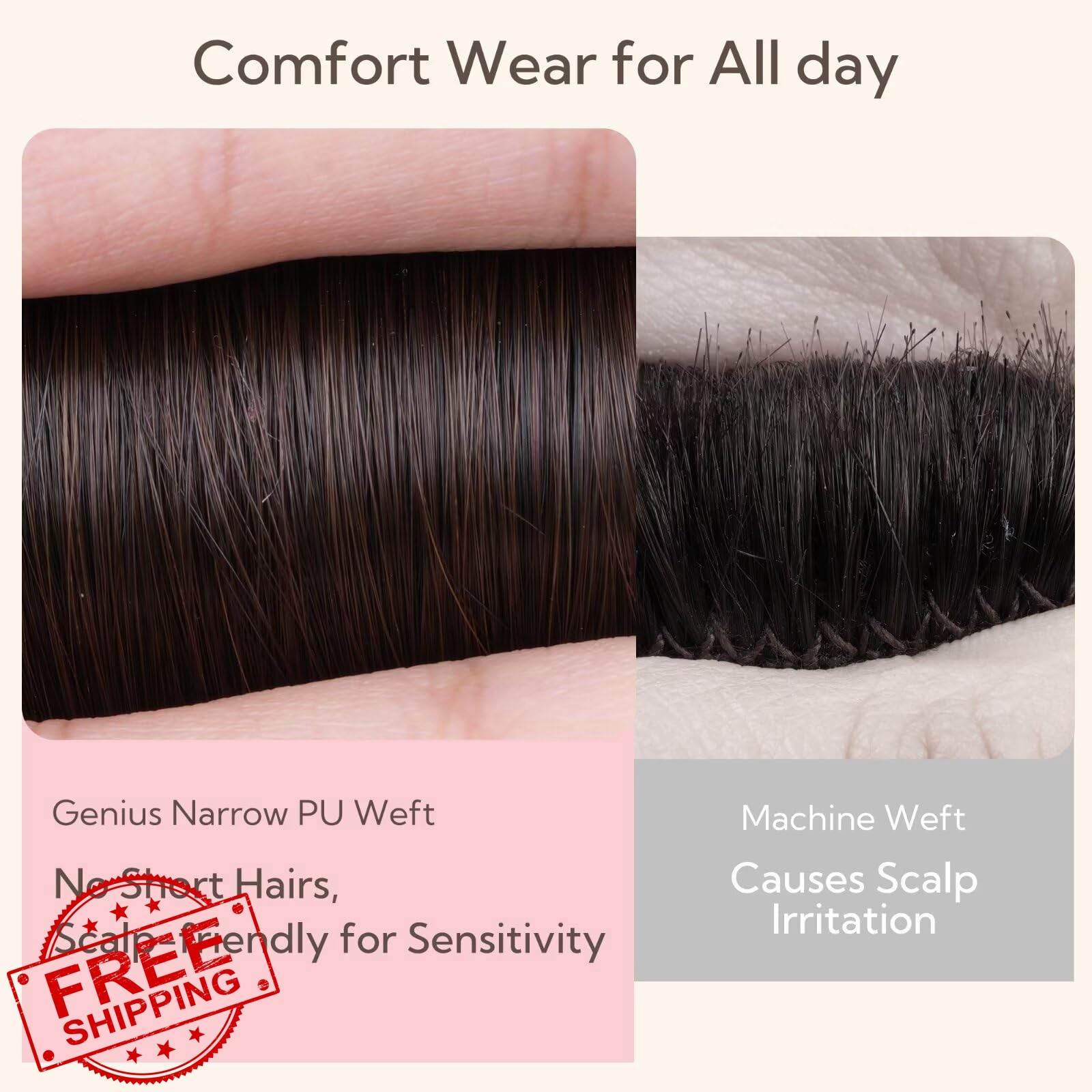 hotbanana Sew-in Weft 18″ Dark Brown 100g