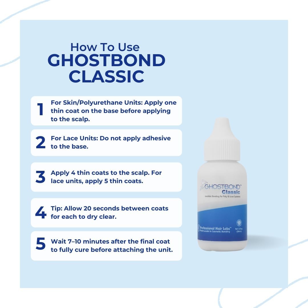 1.3oz GHOSTBOND Classic Wig Glue – Moisture Resistant, Safe for Sensitive Skin