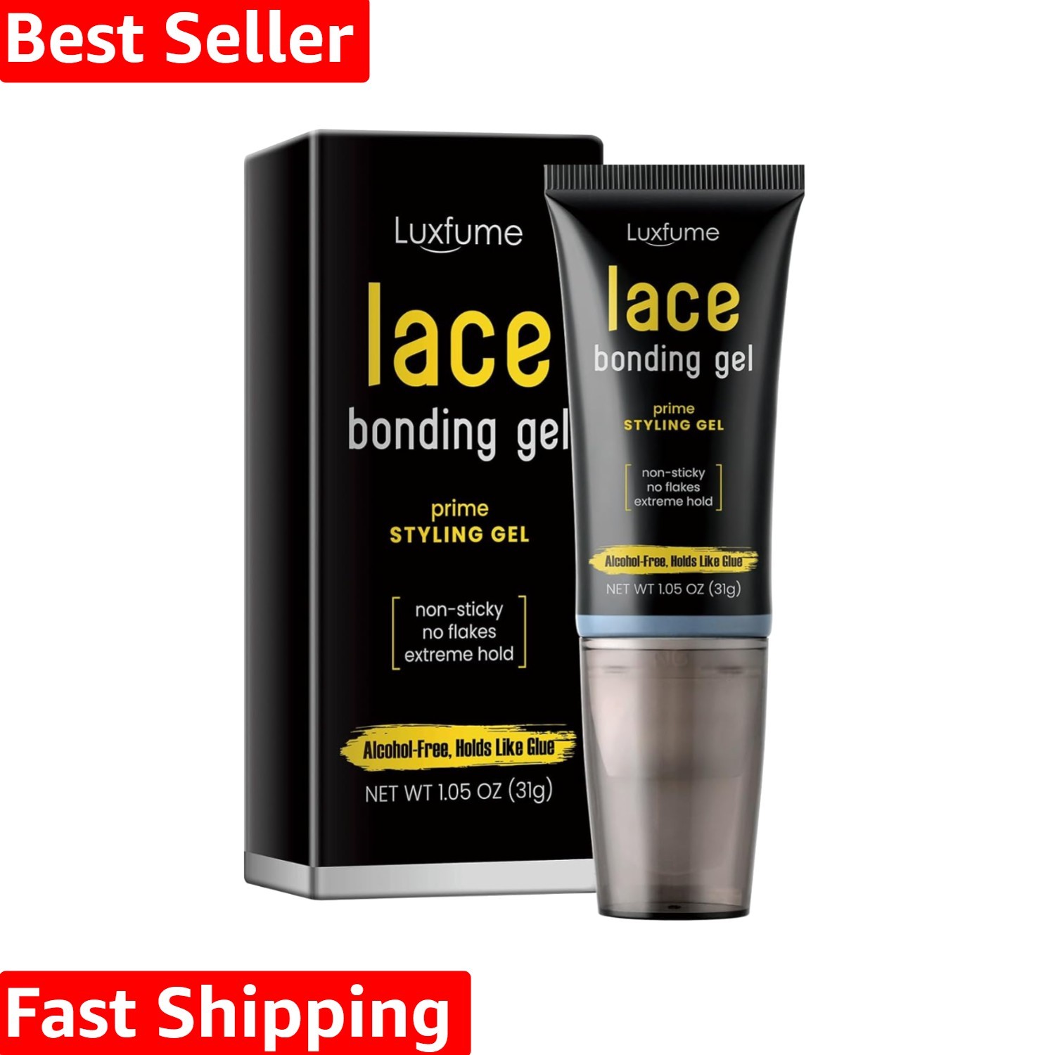 Lace Bonding Gel,Wig Glue Lace Glue,New Brush Head Design,Invisible & Skin-Fr…