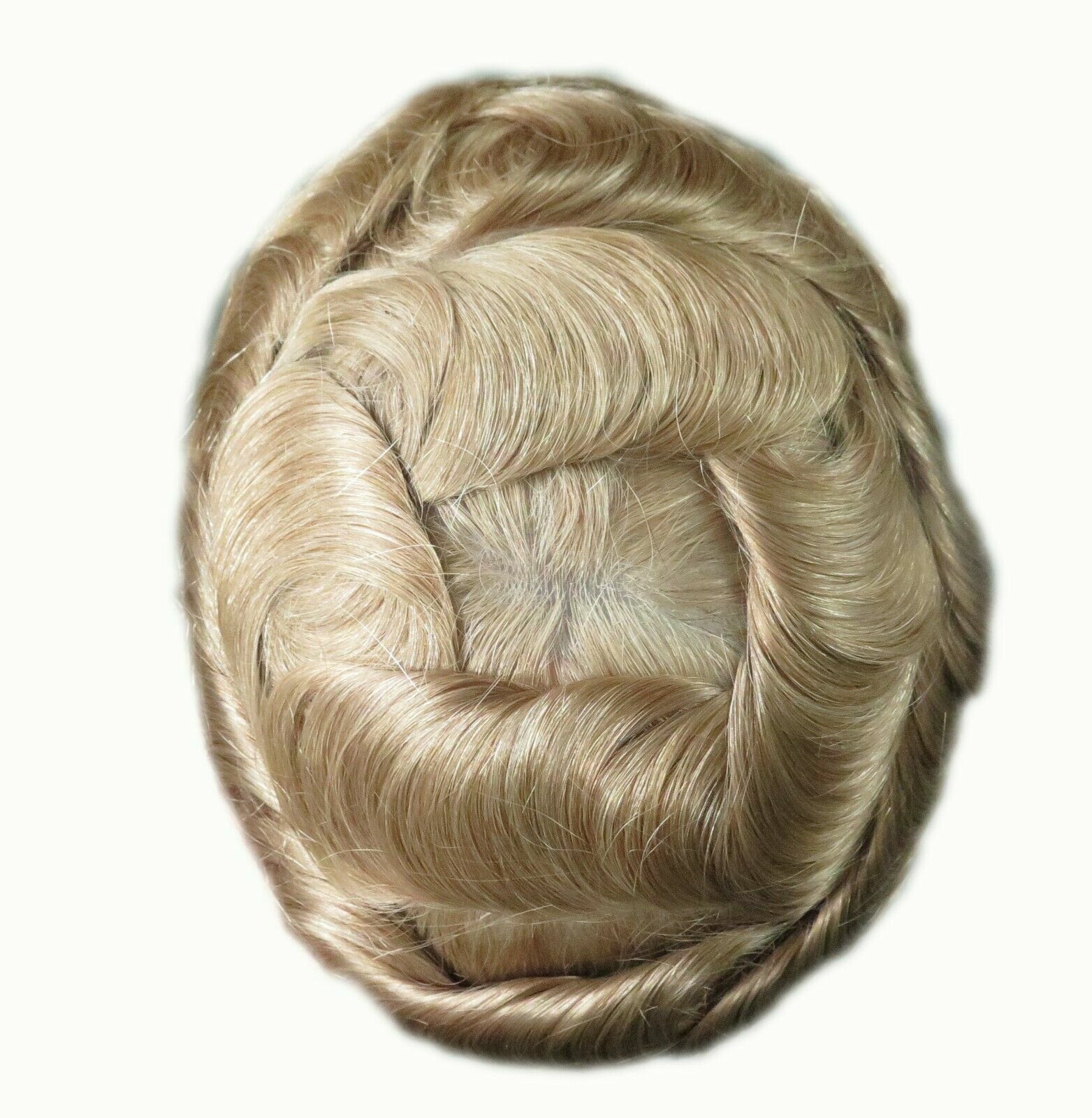 Men’s Toupee Hairpiece Human Hair Replacement Thin Skin Pu Toupee Wig V-loop