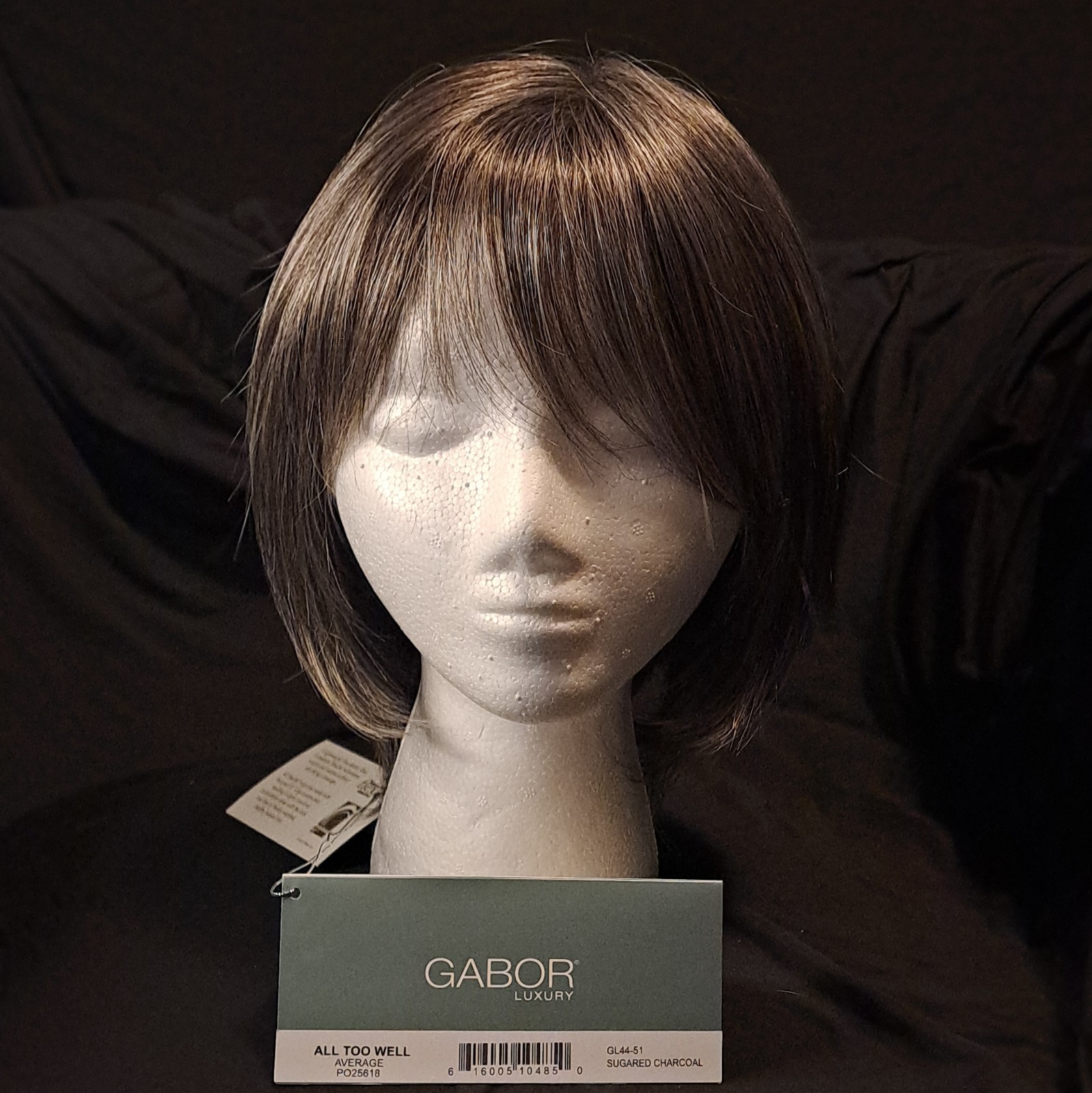 Gabor Straight Synthetic Wig. ‘All Too Well’ Bob in Sugared Charcoal Medium