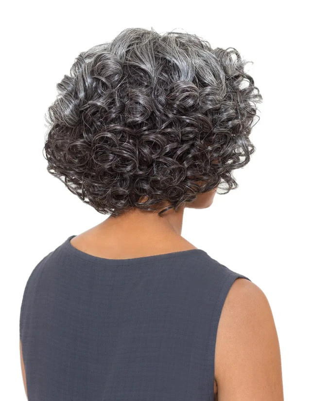 Foxy Silver YVONNE, LACE FRONT Wig, Curly and Natural-Looking Synthetic Wig