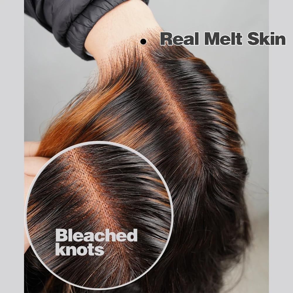 Ombre 1B/30 Lace Front Wigs 5×5 Boyd Wave Transparent Lace Wigs Human Hair