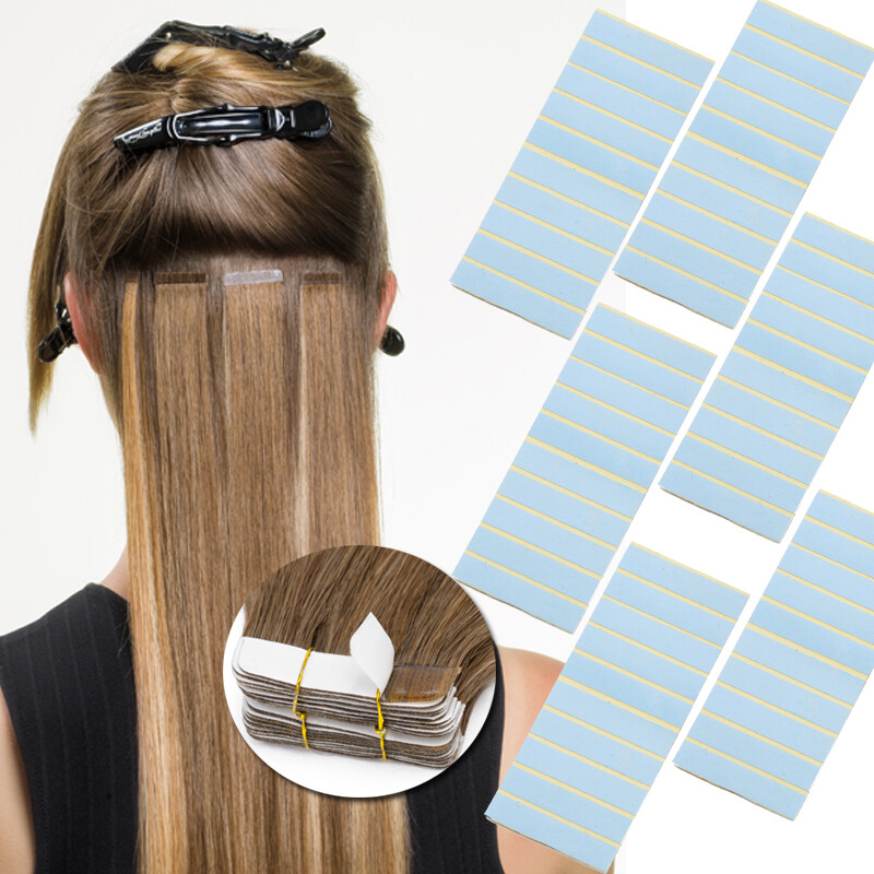 10-100pcs Double Sided Adhesive Tape For Tape in On Human Hair Extensions Weft