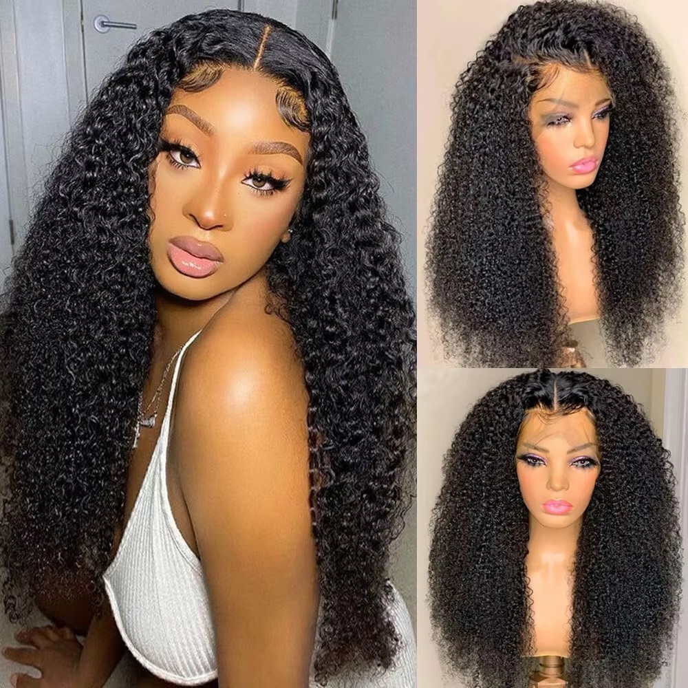 13×6 13×4 Lace Frontal Wig 360 Full Lace Wig Kinky Curly 30 Inch Lace Front Wigs