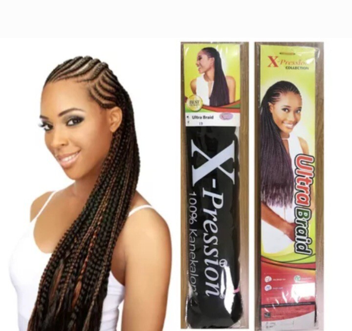 xpression braiding hair 100% Kanekalon 10packs, Color 1