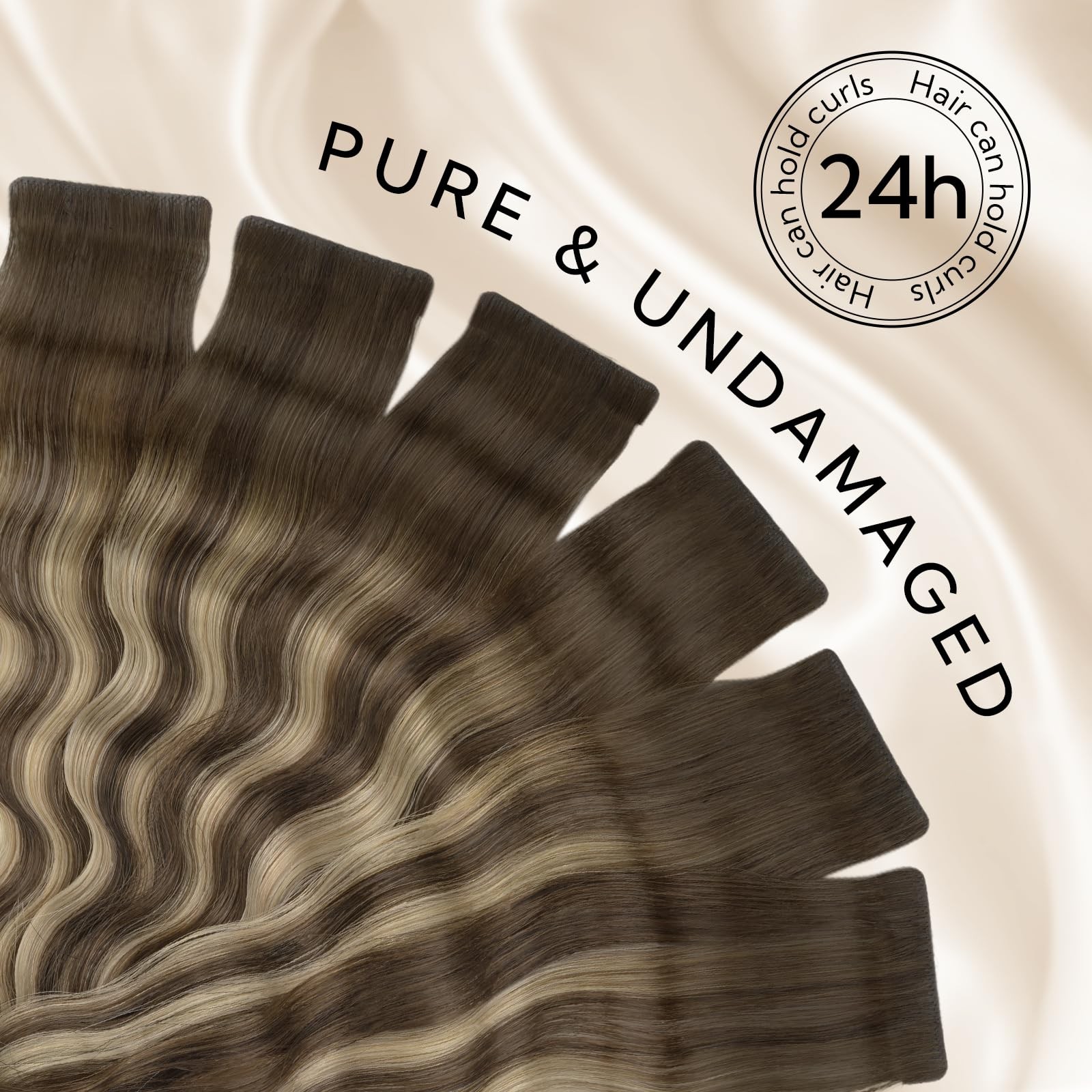 Hotbanana Invisi Edge Tape In Hair Extensions Human Hair 14Inch 50G 20Pcs