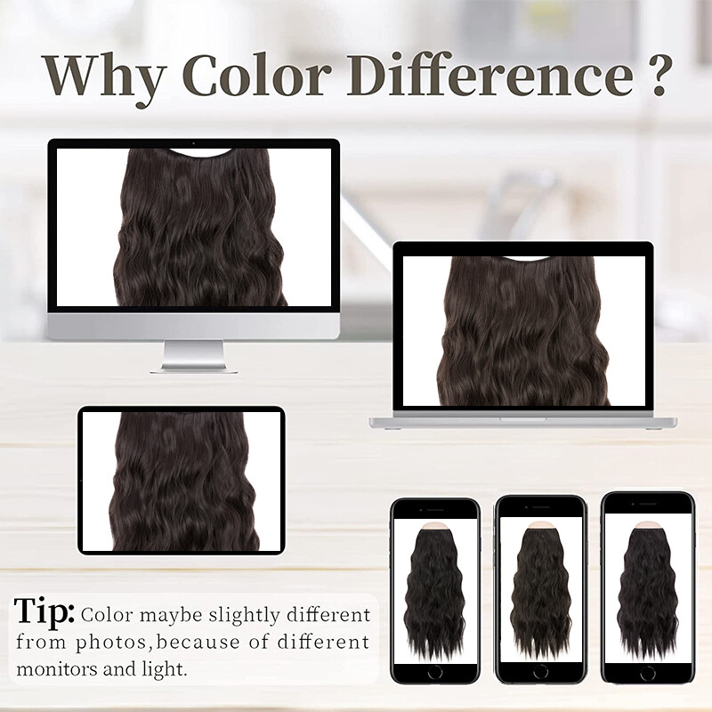 One Piece Invisible Wire Hair Extensions Thick Clip In Hairpiece Real as Human