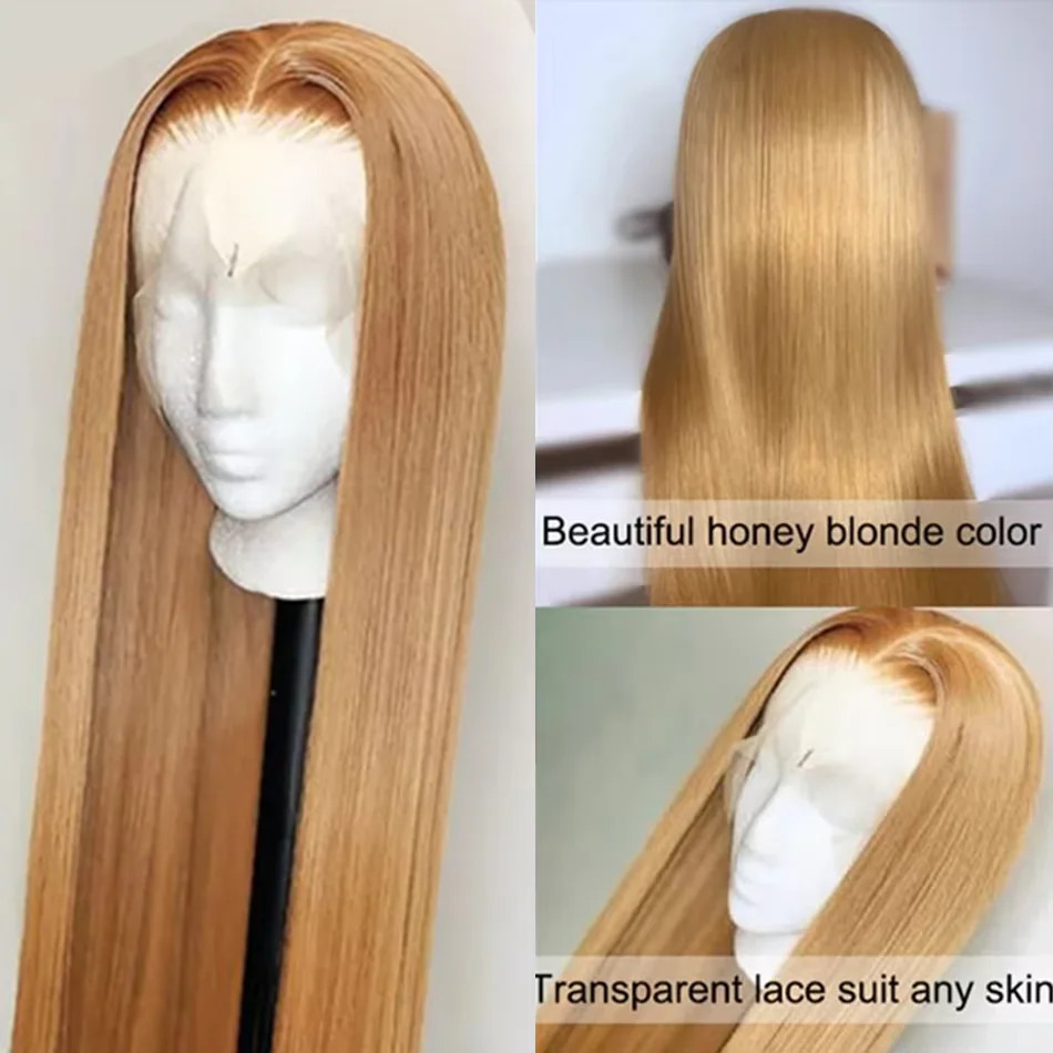 Honey Blonde Human Hair Wigs 13×6 Hd Lace Frontal Wigs Women 200%/240% Density