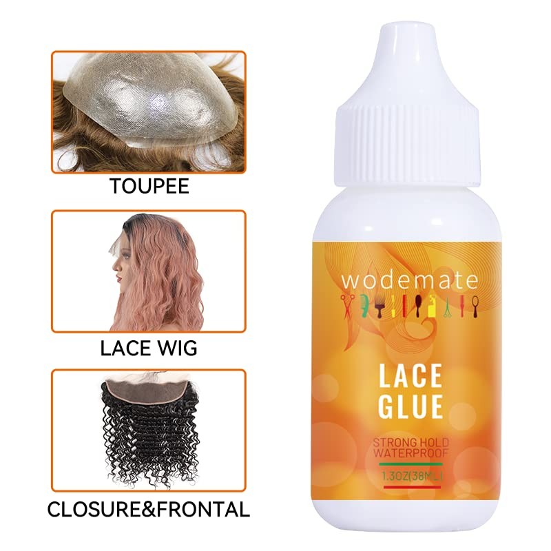 Lace Glue for Wigs,Adhesive Waterproof Super Hold Hair Bonding Glue,Invisible…