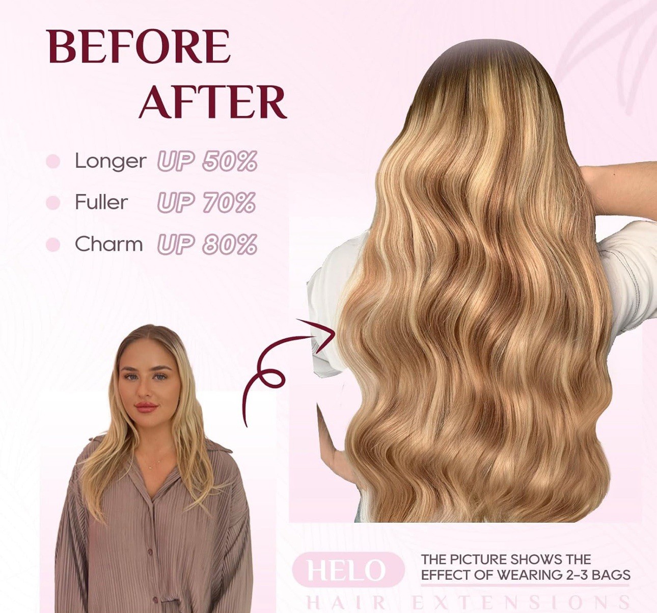 Halo Hair Extensions Dark Brown to Gold Blonde Bleach Blonde 3/8/22 70g 12Inch