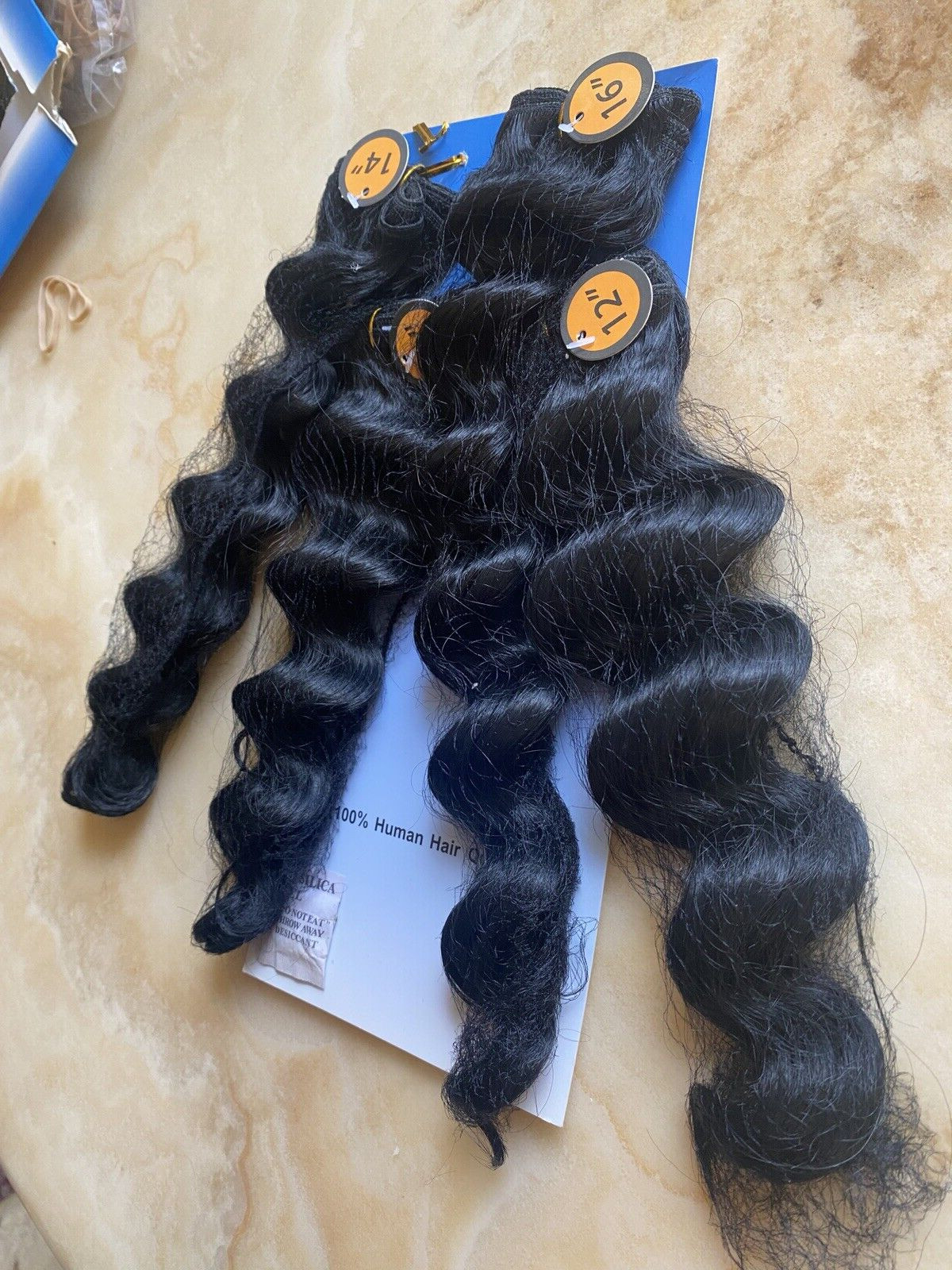 HAIRTREND QUALITY SYNTETHIC ALL IN ONE DEEP CURLYHAIR 10 12 14 16 LOT 4 COLOR 1B