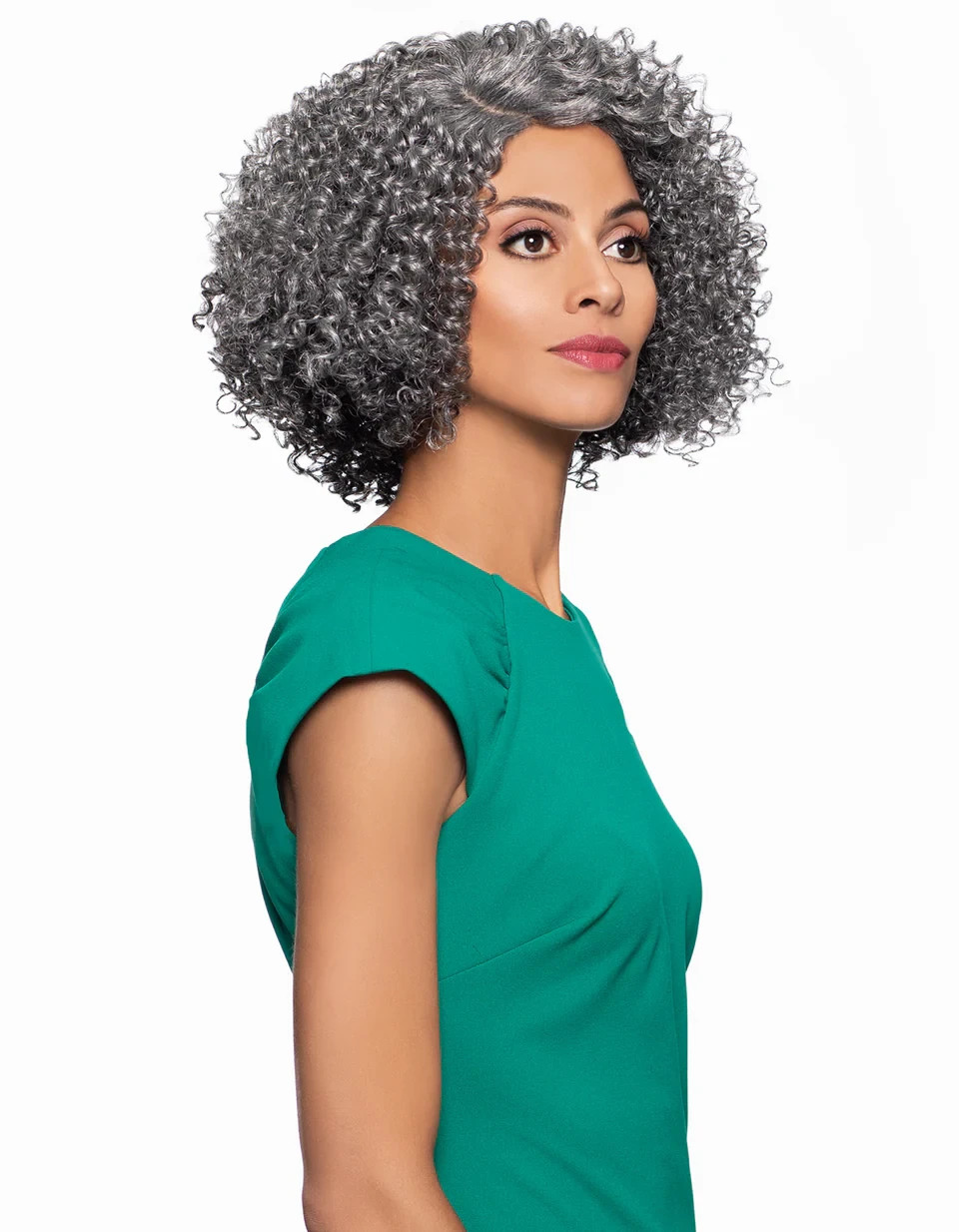 Foxy Silver Allison Wig, Stylish and Natural-Looking Synthetic Wig