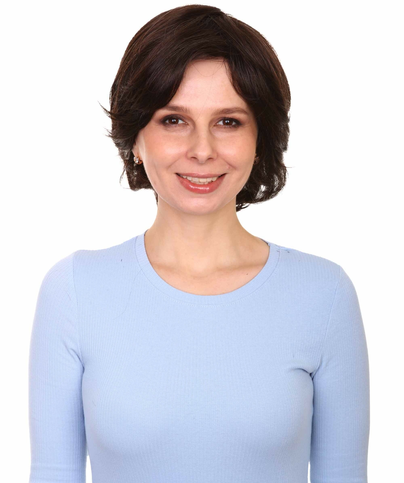 Lana – Straight Kanekalon Synthetic Fiber Full Wig, 3.25 – 6.5 in, Off Black