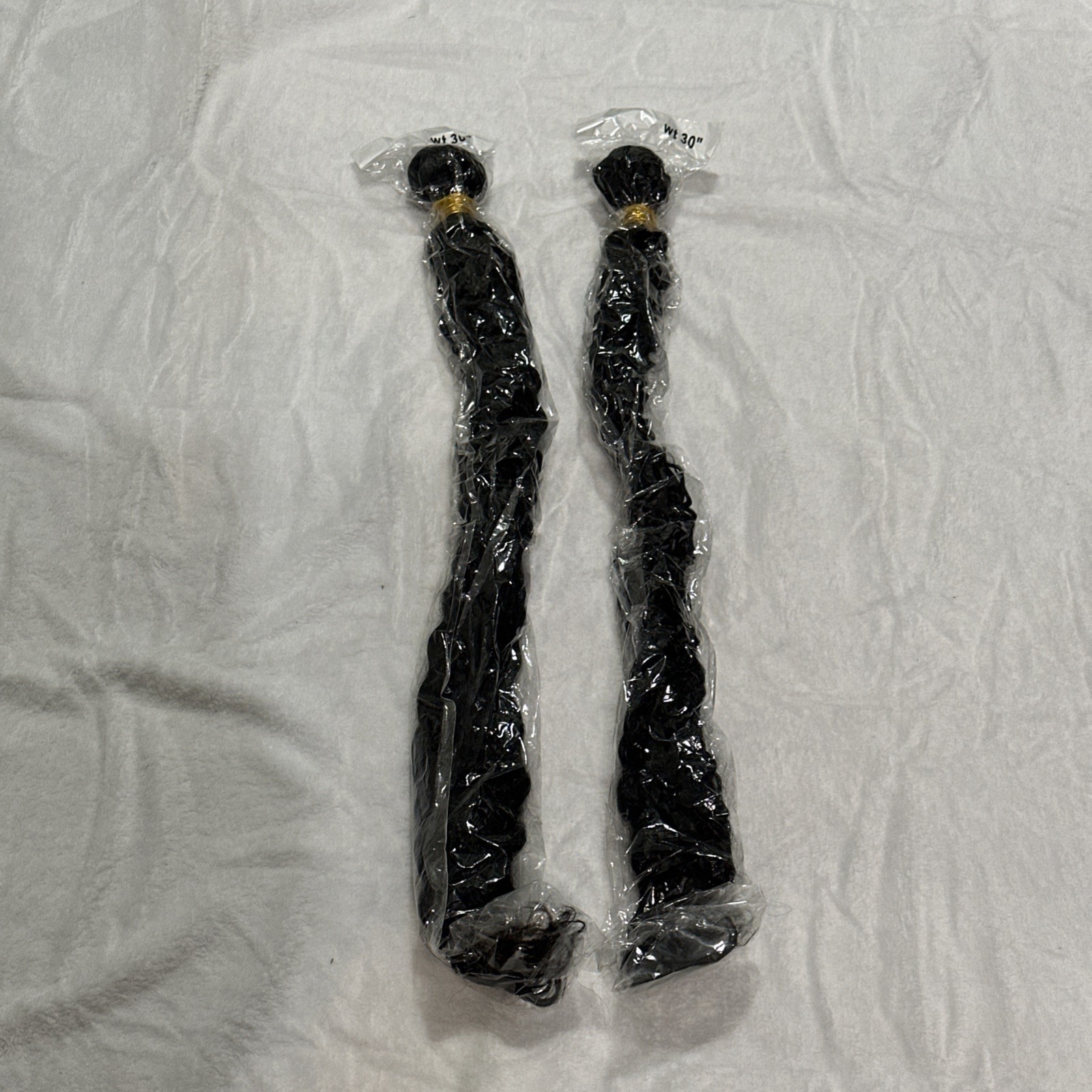 Black Synthetic Body Wave Hair Extensions Wavy 2 Pack
