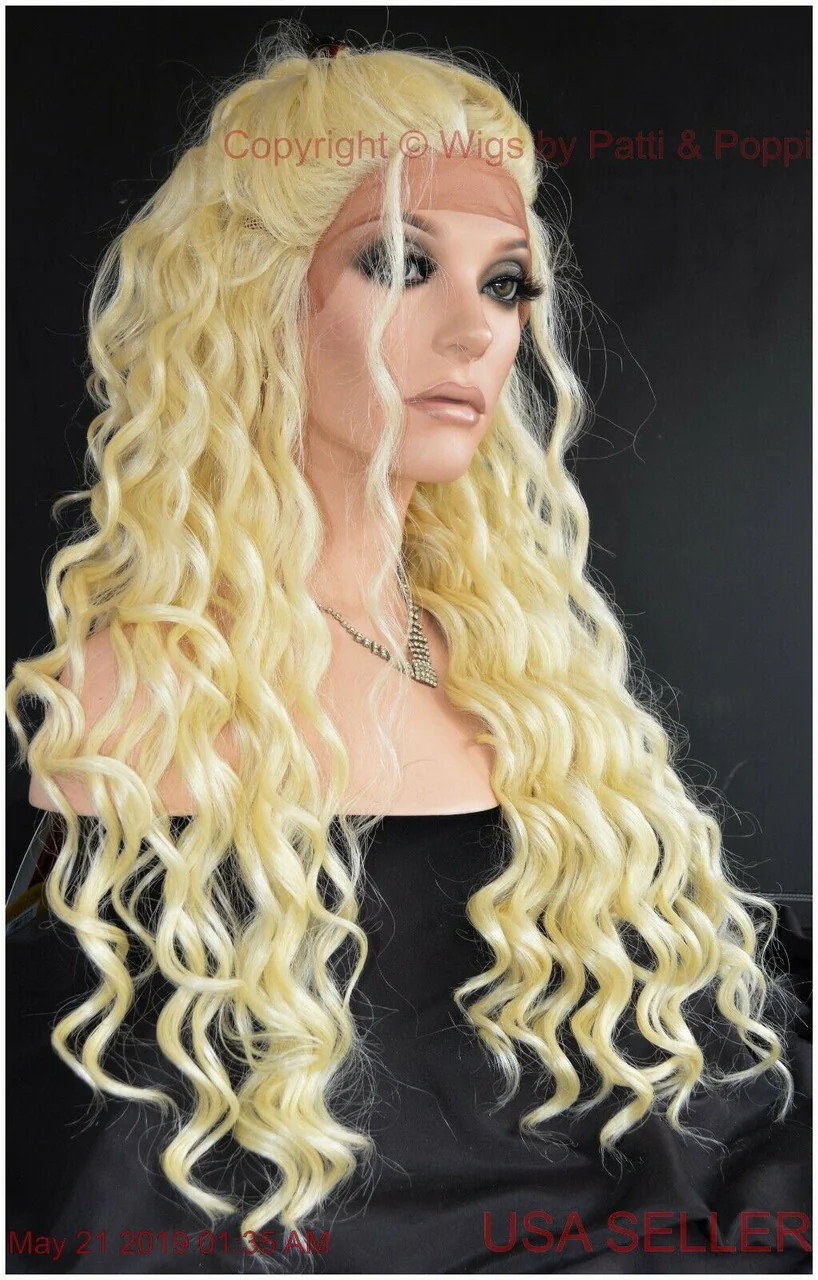 SWISS LACE FRONT LACE PART LONG WAVY HEAT FRIENDLY WIG COLOR 1362