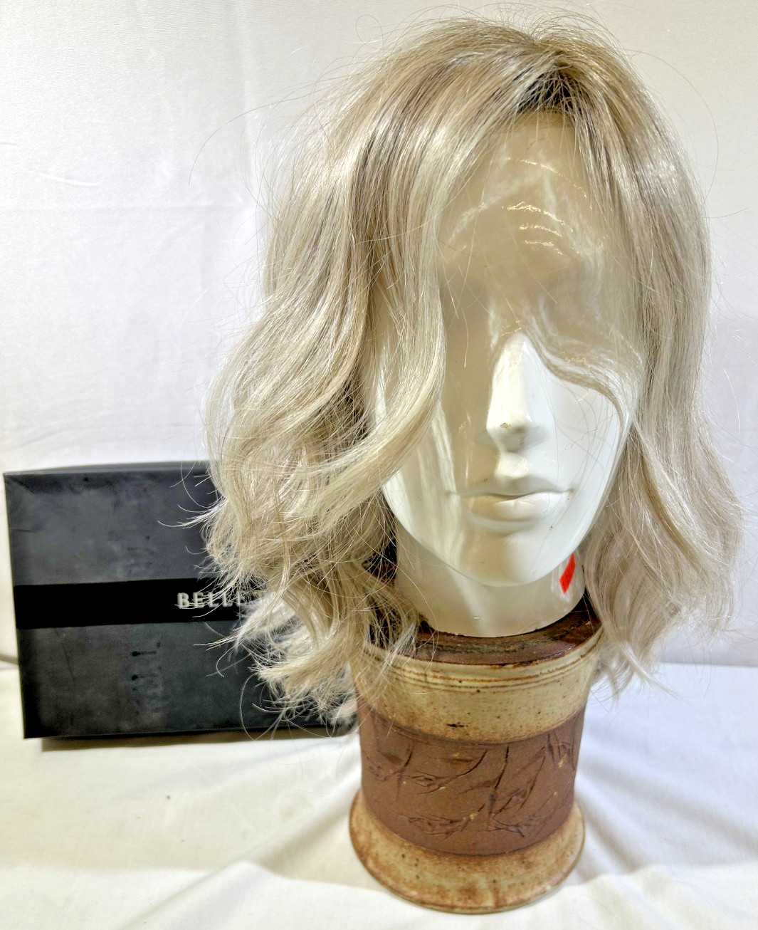 Dalgona 16 E | Belle Tress | monofilament lace front Oyster gray mix