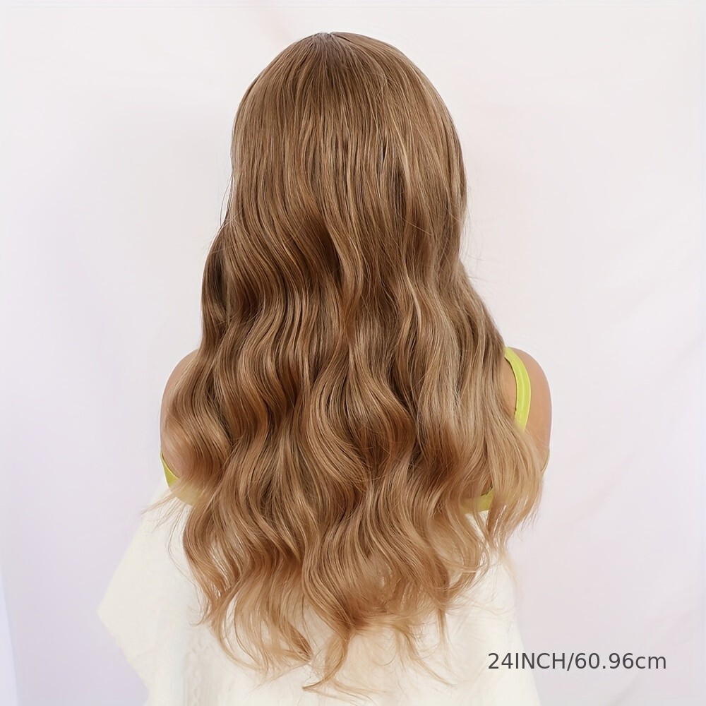 Glueless Synthetic Lace Front Wigs Heat Resistant Long Straight Blonde Hair Wig
