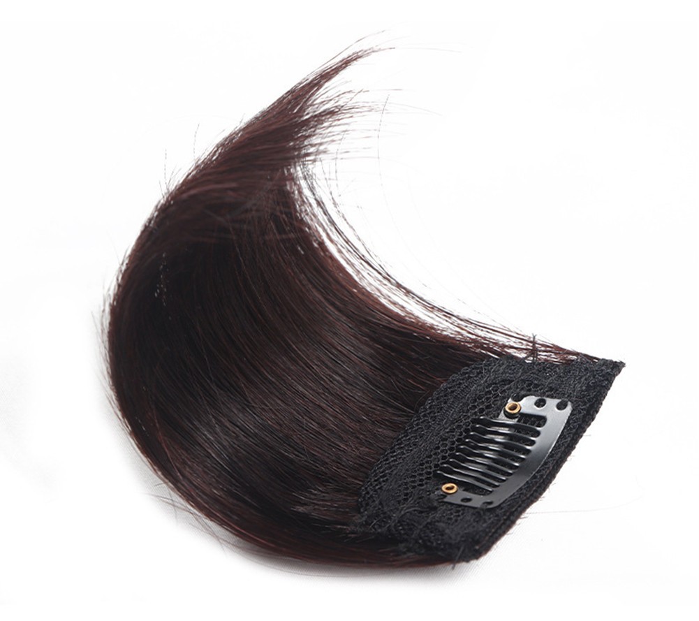 Mini Frontal Bangs Hair Mono Clip in Topper Hairpiece Loss Hair Extension