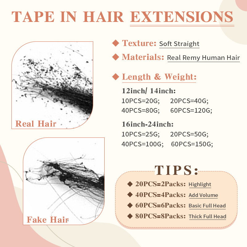 Tape In 12″-24″ Remy 100% Real Russian Human Hair Extensions Invisible Skin Weft