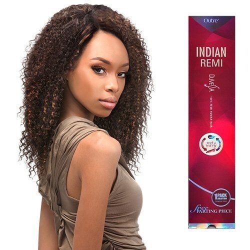 Outre DUVESSA 100% Human Hair Remi Wet & Wavy CURLY INDIAN 10″12″12″14″ – WEAVE