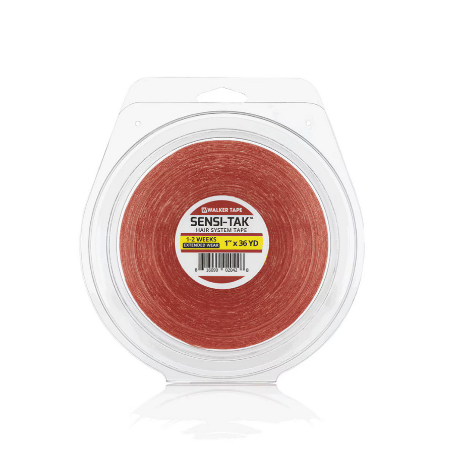 Walker Sensi-Tak Tape Red Liner Clear Wig Toupee Hairpiece Roll 36 Yard