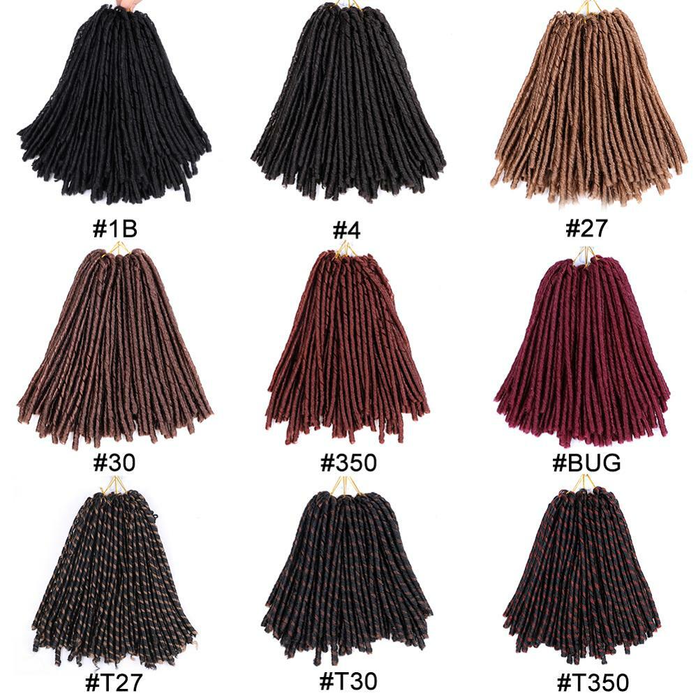 14 Inch Soft Faux Locs Crochet Hair Soft locs Synthetic Braiding Hair Extensions