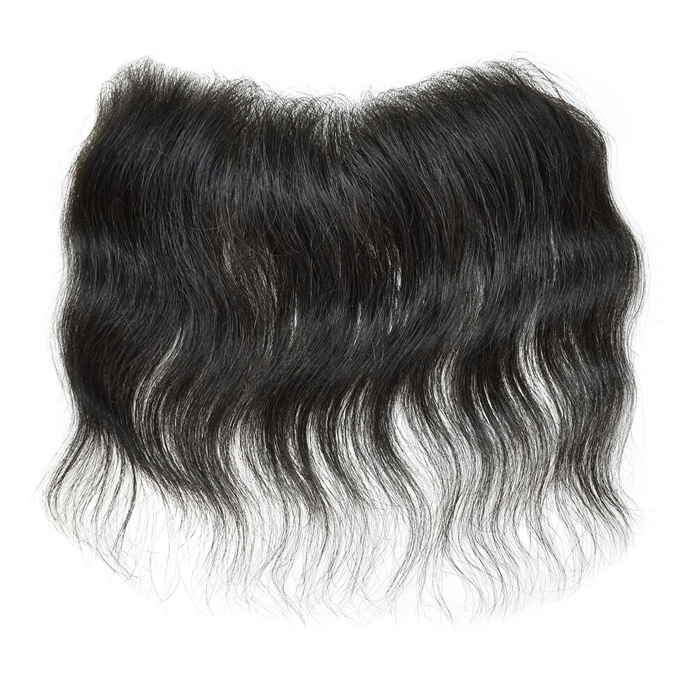 Invisible Pu Skin V-Loop Mens Frontal Hairpiece for Receding Hairline Human Hair