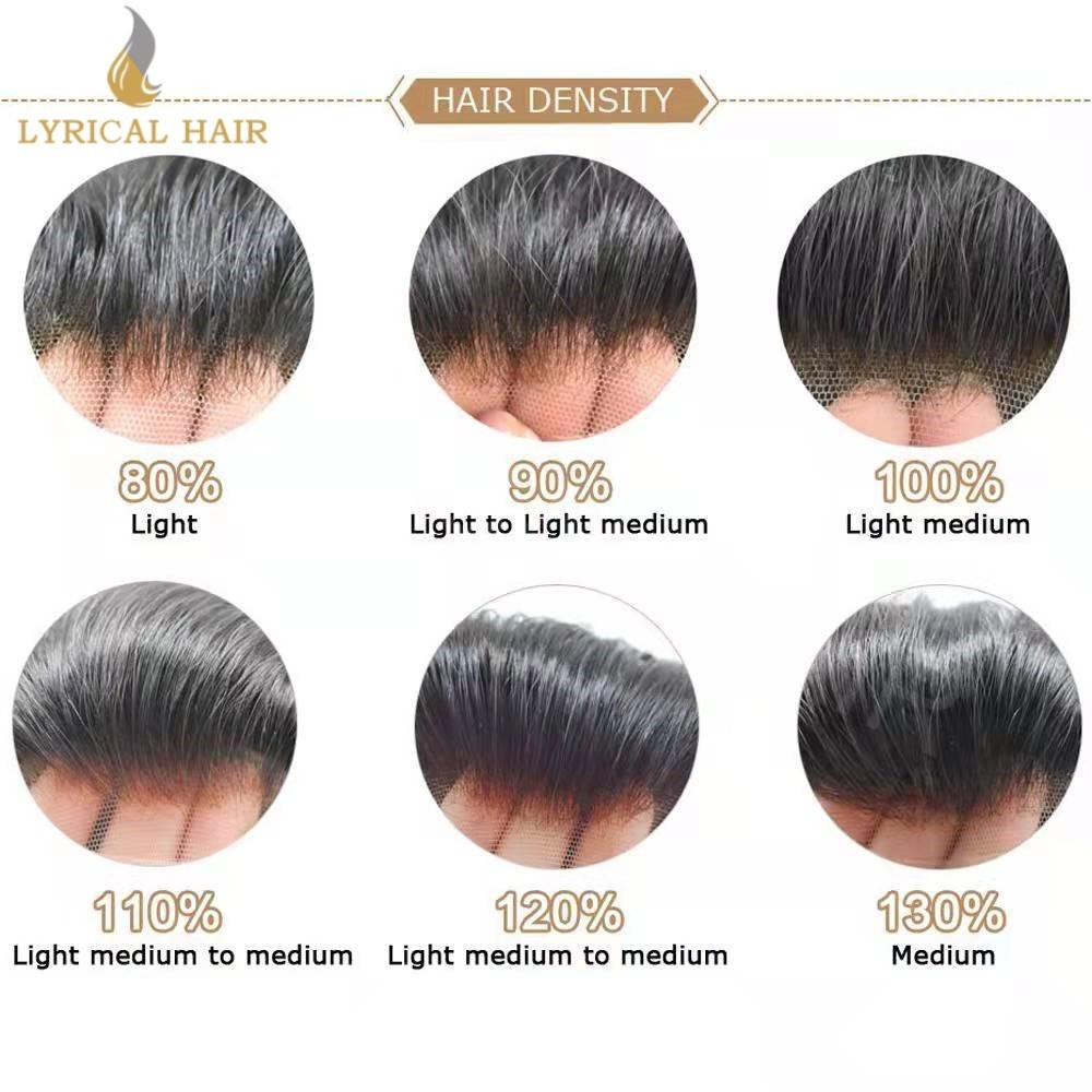 US Men’s Toupee French Lace PU Human Hair Invisible Hairpiece Replacement System