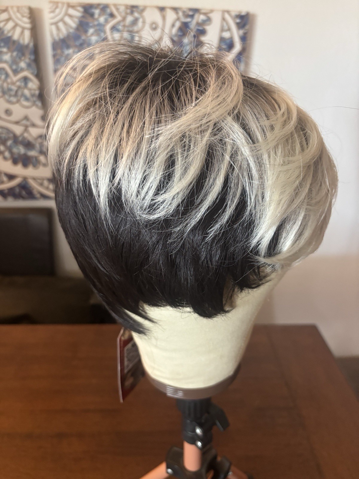 Hard Front Synthetic Pixie Salt And Pepper New Rebel Gypsy Wig!!!
