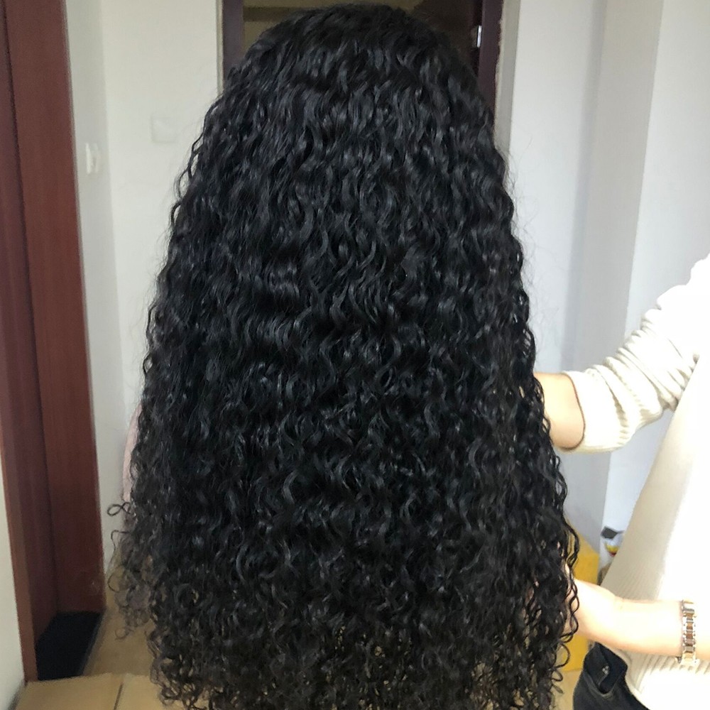 Hair Curly Front Wig Women Brazilian Long Curly Wavy Hair Wigs Women Costume USA