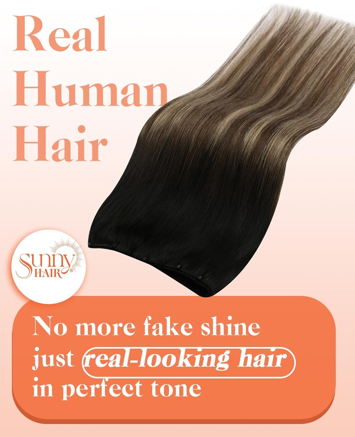 Sunny Hair BEADED 20in Brown/Platinum Blonde Hair Extensions – MB_6-60-6_20_50G3