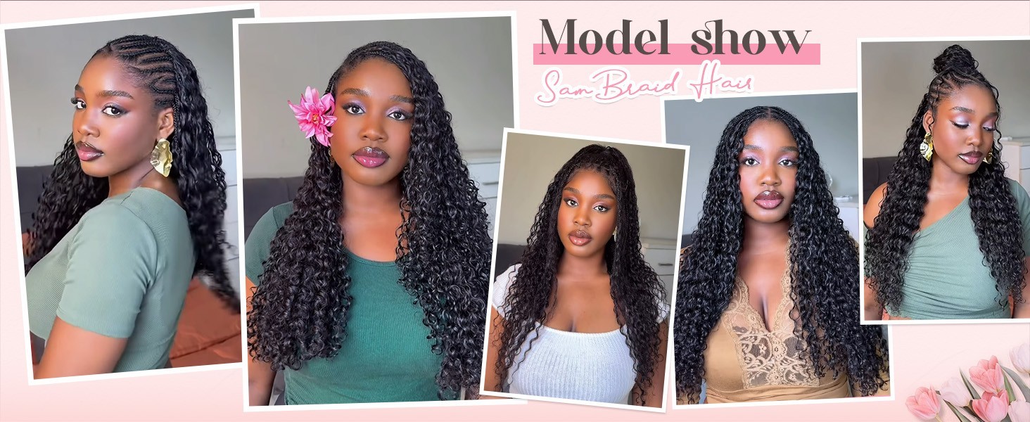 18″ 100 Strands Feather Crochet Hair, Miracle Knots, Deep Wave, FREE SHIP!